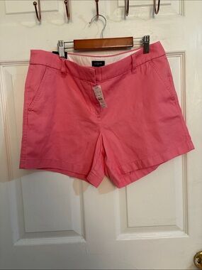 J. Crew Bright Pink Cotton Chino Bermuda Shorts